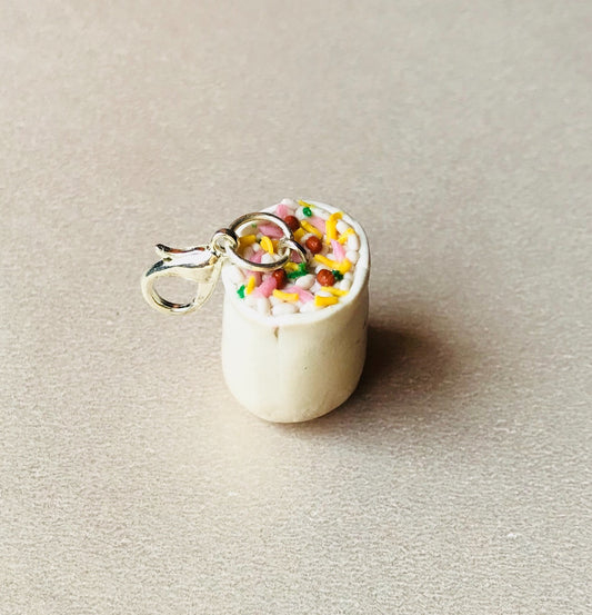 Indian Food Miniature Charm, Miniature Jhaal Muri Charm, Miniature Food Charm