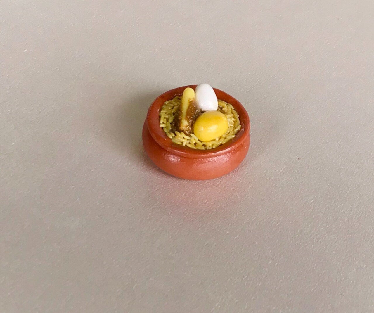 Indian Food Miniature Fridge Magnet, Dollhouse food, Miniature Biriyani, 1:12 Scale
