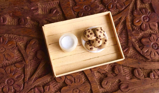 Miniature Milk & Cookies Fridge Magnet, Food Magnet, Refrigerator Magnet, Kitchen Magnet, Small Food Magnet, Cute Clay Magnet